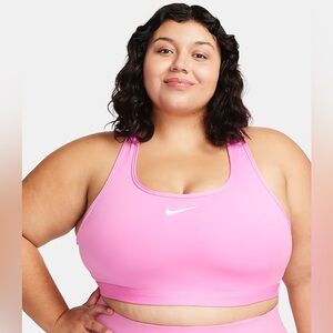 Nike Swoosh Medium Support 3X Padded Racerback Women’s Sports Bra Playful Pink
